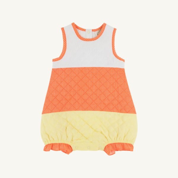 Happy Halloween Candy Corn Costume (Infant) - Worth Avenue White with Tega Cay Tangerine Micro Dot & Lake Worth Yellow
