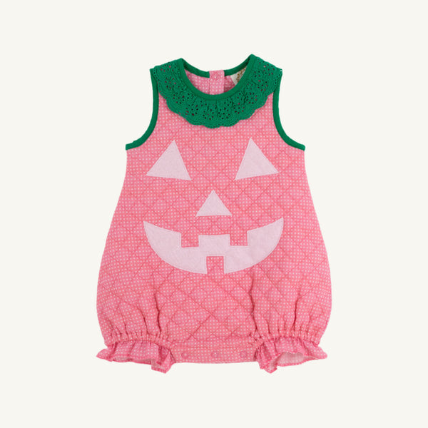Happy Halloween Pink Pumpkin Costume (Infant) - Hamptons Hot Pink Micro Dot with Palm Beach Pink & Kiawah Kelly Green
