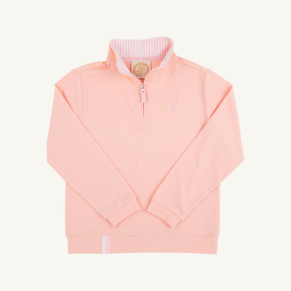 Prepletic™ Hayword Half-Zip - Pompano Peach with Palm Beach Pink Stork