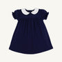 Holly Day Dress - Nantucket Navy with Worth Avenue White