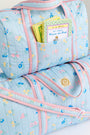 Stewart's Sleepover Tote - Little London Flowers with Pink Gingham