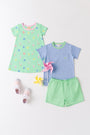 Polly Play Dress - Farm Life Friends (Pink) and Pier Party Pink