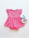 Daisy's Diaper Cover Dress - Romany Rose with Tulip Embroidery