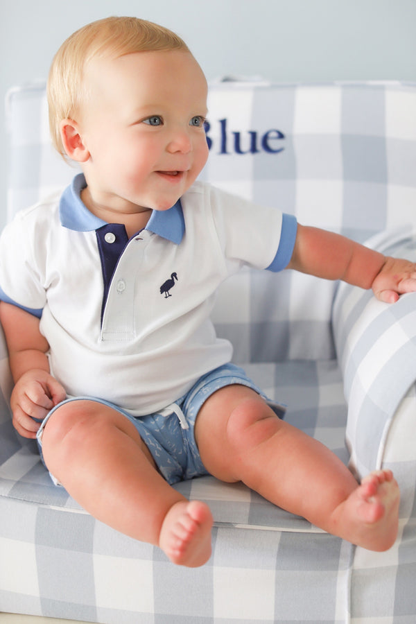 Shaefer Shorts - Bay Side Boats with Worth Avenue White