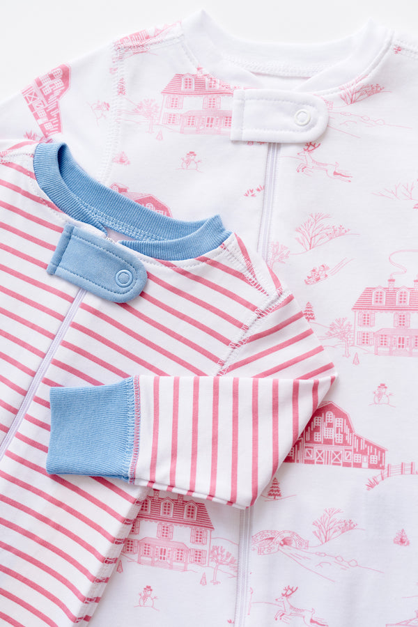 Knox's Night Night - Nantucket Red Stripe with Barrington Blue