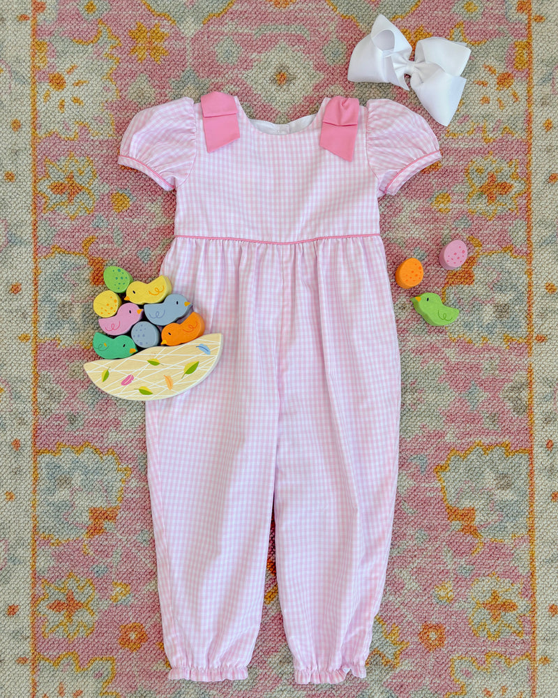 Ryleigh Romper - Pink Greenbriar Gingham