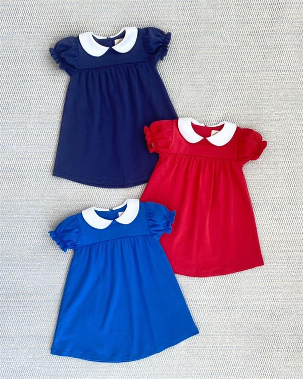 Holly Day Dress - Richmond Red with Worth Avenue White