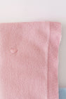 Bailey Baby Blanket - Palm Beach Pink with Hearts