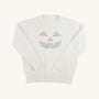Isaac's Intarsia Sweater - Palmetto Pearl with Pumpkin Face