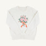 Isabelle Intarsia Sweater - Palmetto Pearl with Flower Bouquet