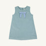 Jilly Jumper (Corduroy) - Old Greenwich Green with Sarasota Sky Bow