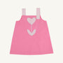 Jillian Jumper - Hamptons Hot Pink & Palm Beach Pink with Heart Tulip Applique