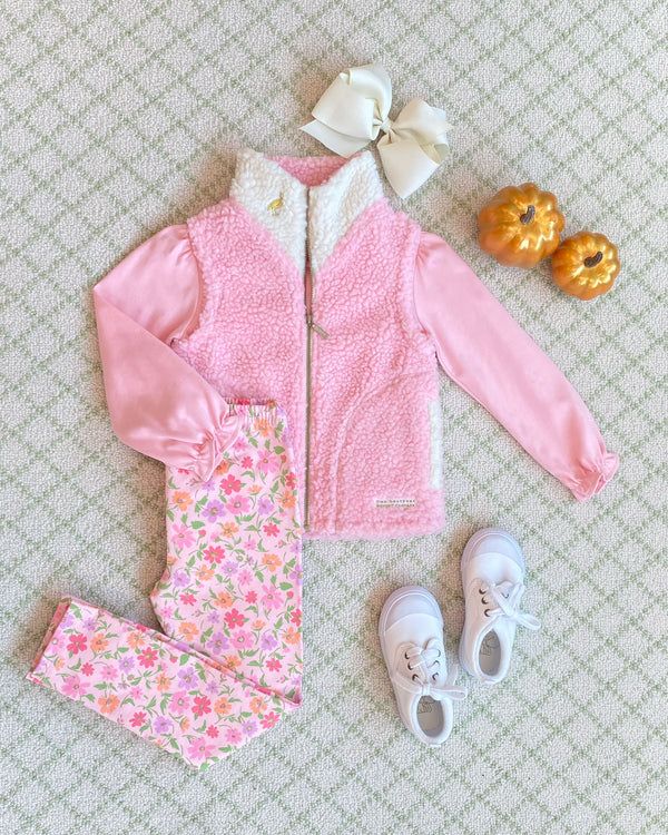 Maude's Peter Pan Collar Shirt (Long Sleeve Pima) - Sandpearl Pink