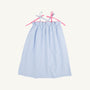 Lainey's Little Dress - Beale Street Blue Stripe with Hamptons Hot Pink