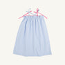 Lainey's Little Dress - Beale Street Blue Stripe with Hamptons Hot Pink
