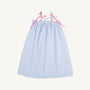 Lainey's Little Dress - Beale Street Blue Stripe with Hamptons Hot Pink