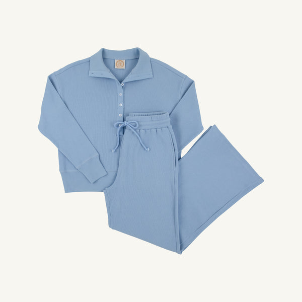 Libby's Lounge Set Waffle Knit - Sarasota Sky