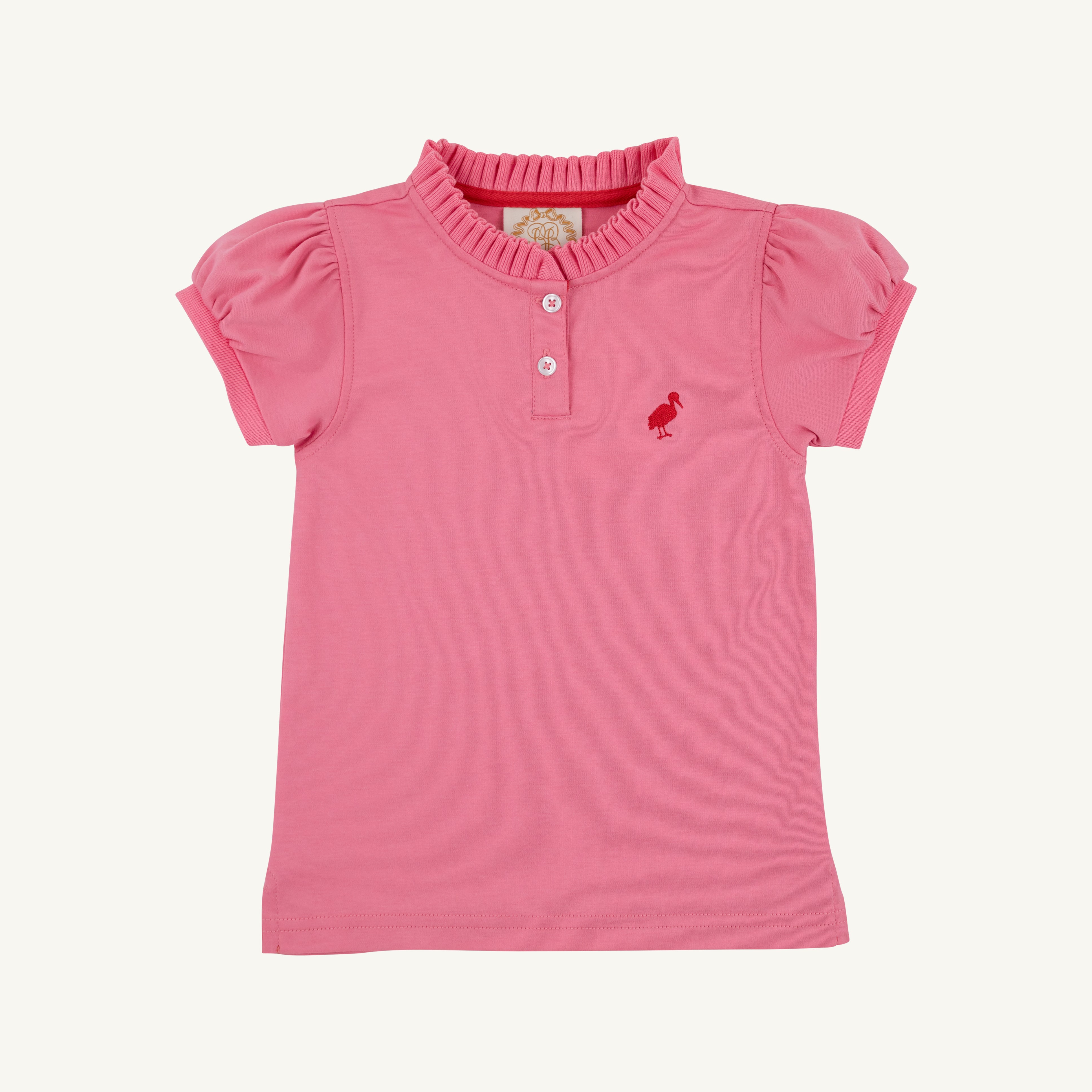 Little Miss Prim and Proper Polo - Hamptons Hot Pink