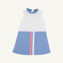 Lizzie's Luxe Leisure Dress - Worth Avenue White with Barbados Blue & Hamptons Hot Pink