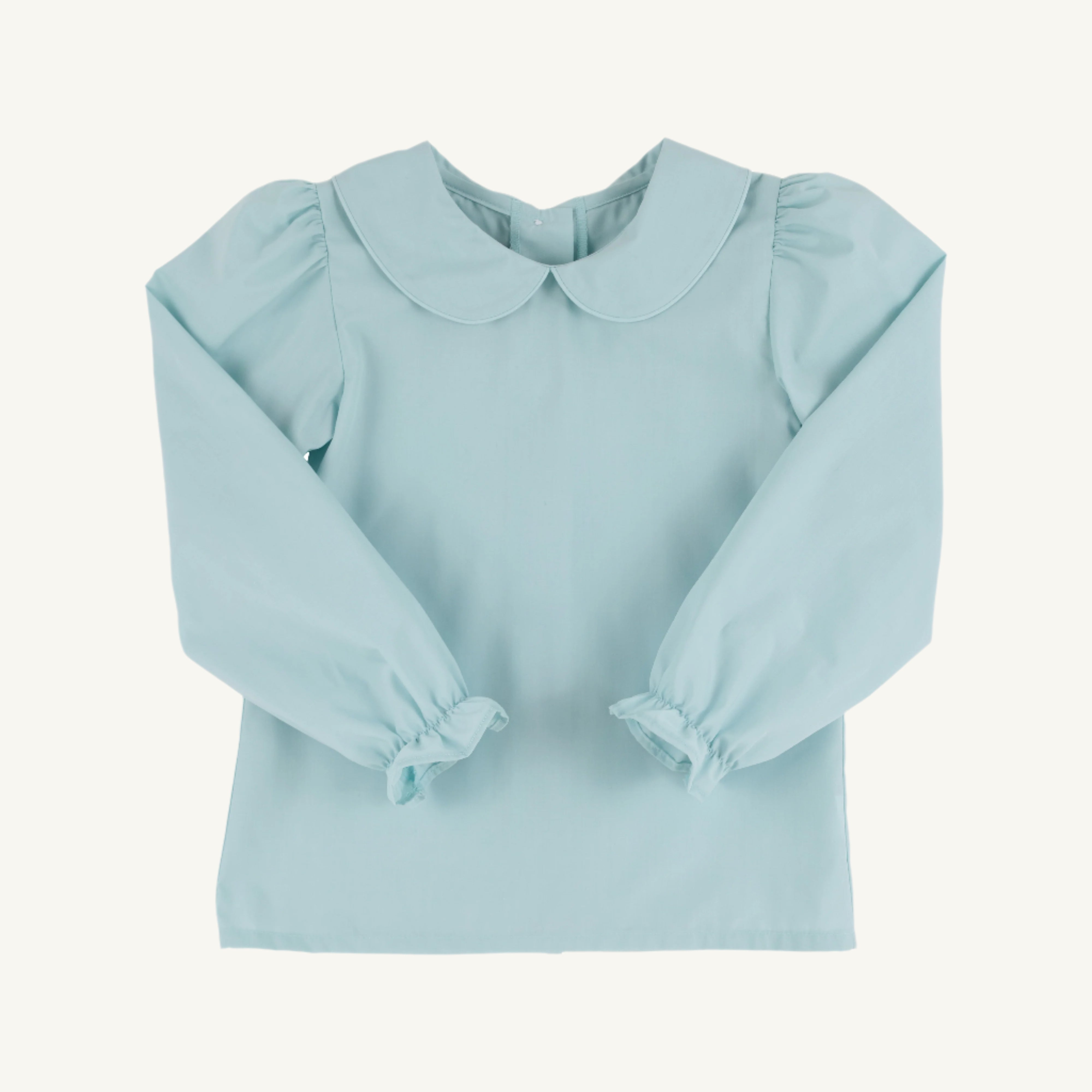 Maude's Peter Pan Collar Shirt (Long Sleeve Woven) - Old Greenwich Green