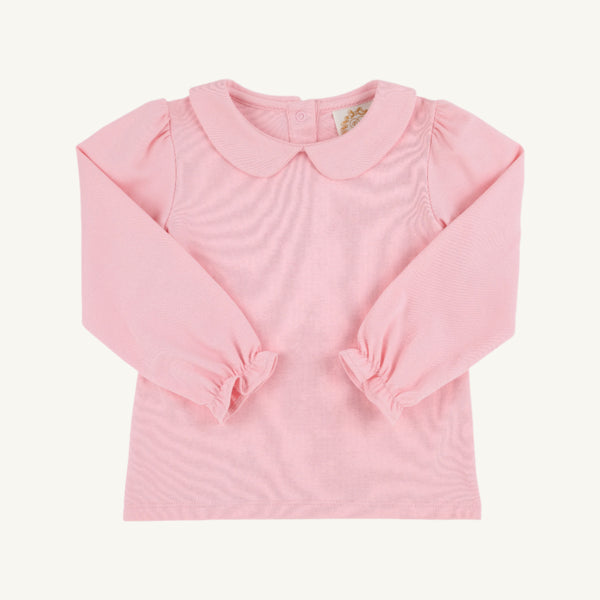 Maude's Peter Pan Collar Shirt (Long Sleeve Pima) - Sandpearl Pink