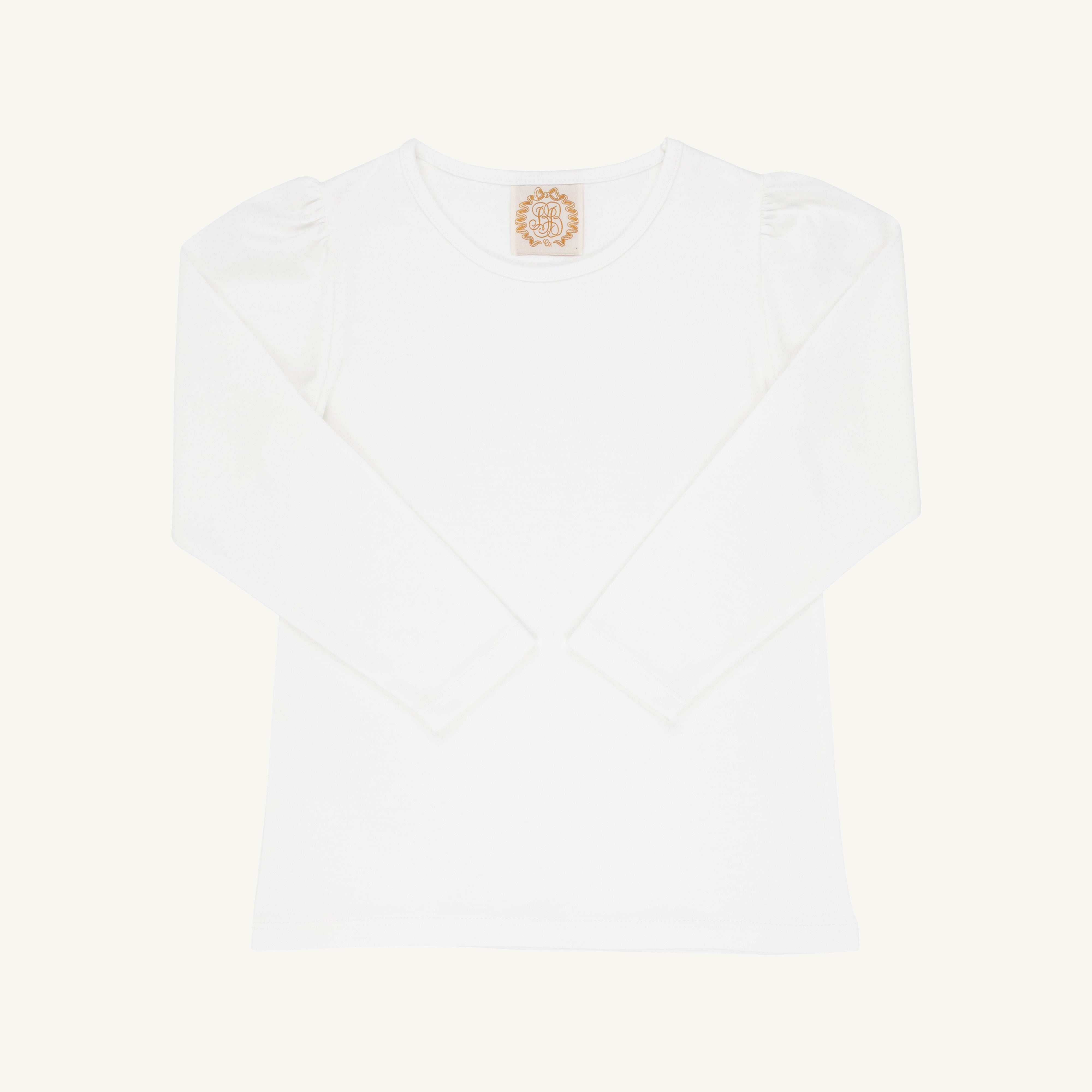 Long Sleeve Penny's Play Shirt & Onesie - Worth Avenue White