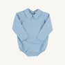 Peter Pan Collar Shirt (Long Sleeve Woven) - Barrington Blue