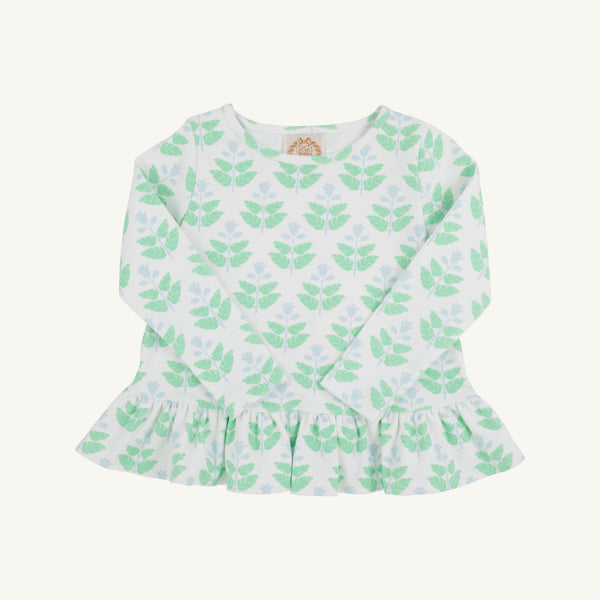 Long Sleeve Love You Back Top - Hanover Hand Block