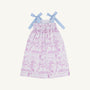 Macie Midi Dress - Lavender and Lambs with Beale Street Blue