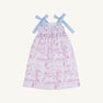 Macie Midi Dress - Lavender and Lambs with Beale Street Blue