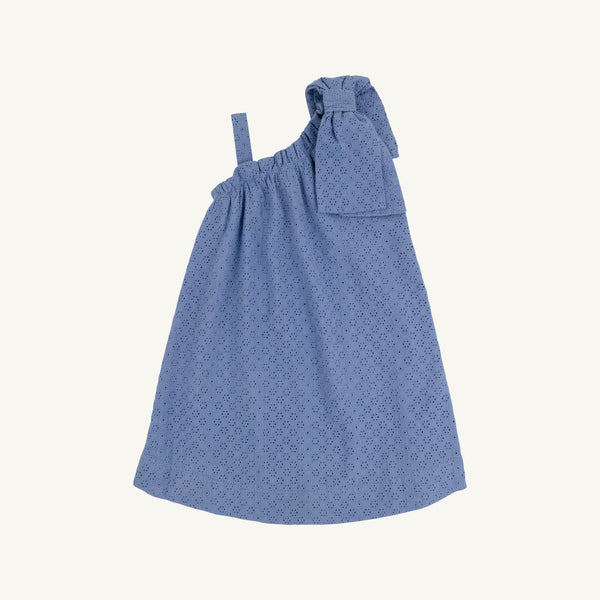Maebelle Bow Dress - Park City Periwinkle Eyelet