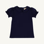 Maude's Peter Pan Collar Shirt & Onesie - Nantucket Navy