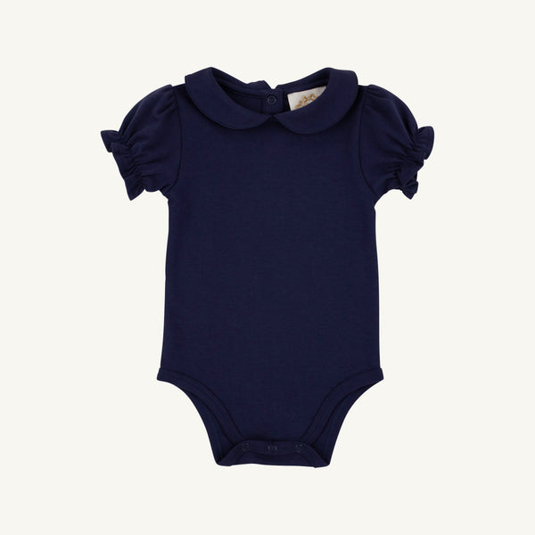 Maude's Peter Pan Collar Shirt & Onesie - Nantucket Navy