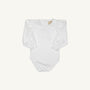 Maude's Peter Pan Collar Shirt & Onesie (Long Sleeve Pima) - Worth Avenue White