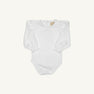 Maude's Peter Pan Collar Shirt & Onesie (Long Sleeve Pima) - Worth Avenue White