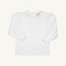 Maude's Peter Pan Collar Shirt & Onesie (Long Sleeve Pima) - Worth Avenue White