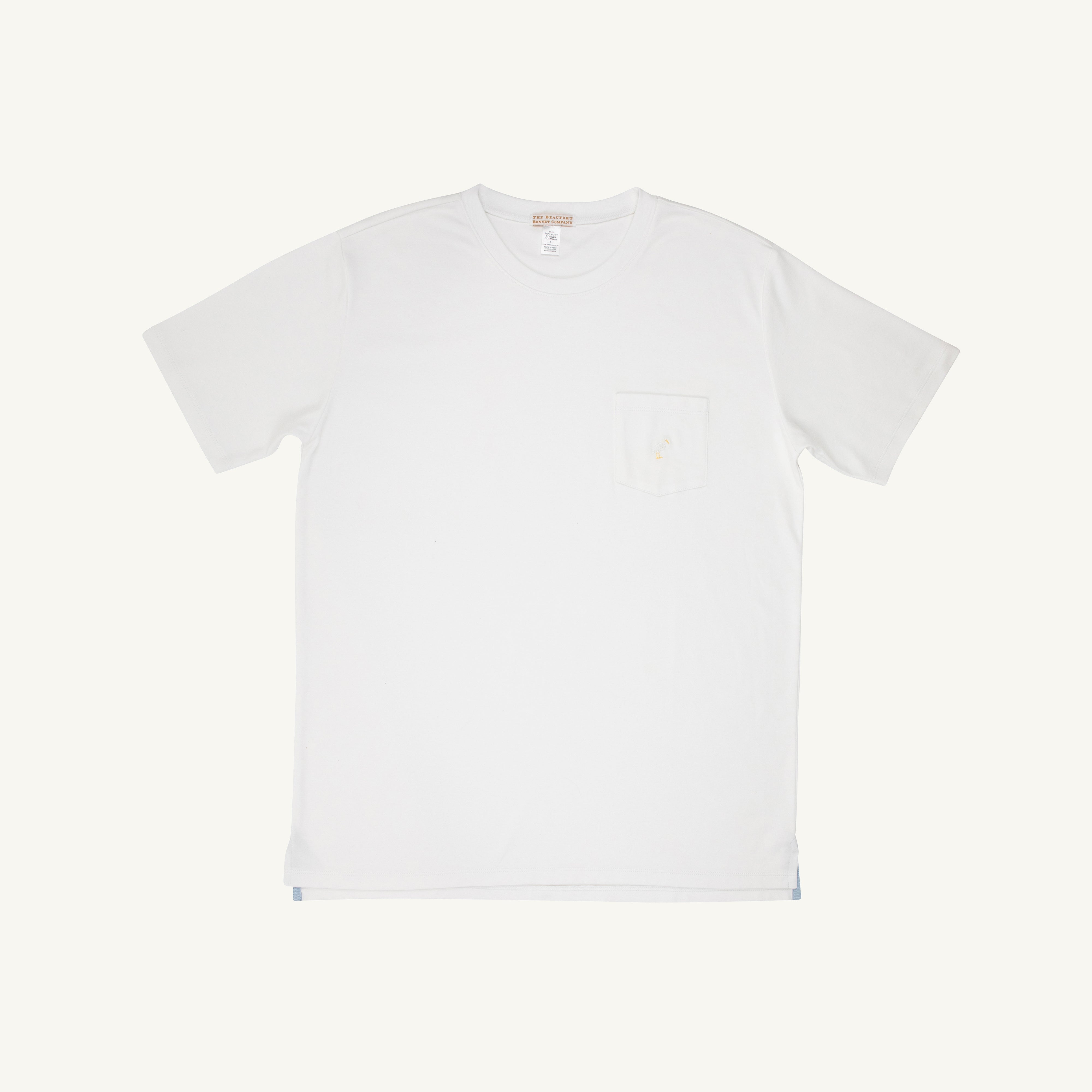 Carter Crewneck (Men) - Worth Avenue White with Multicolor Stork