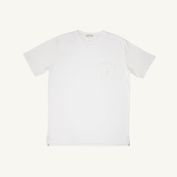 Carter Crewneck (Men) - Worth Avenue White with Multicolor Stork