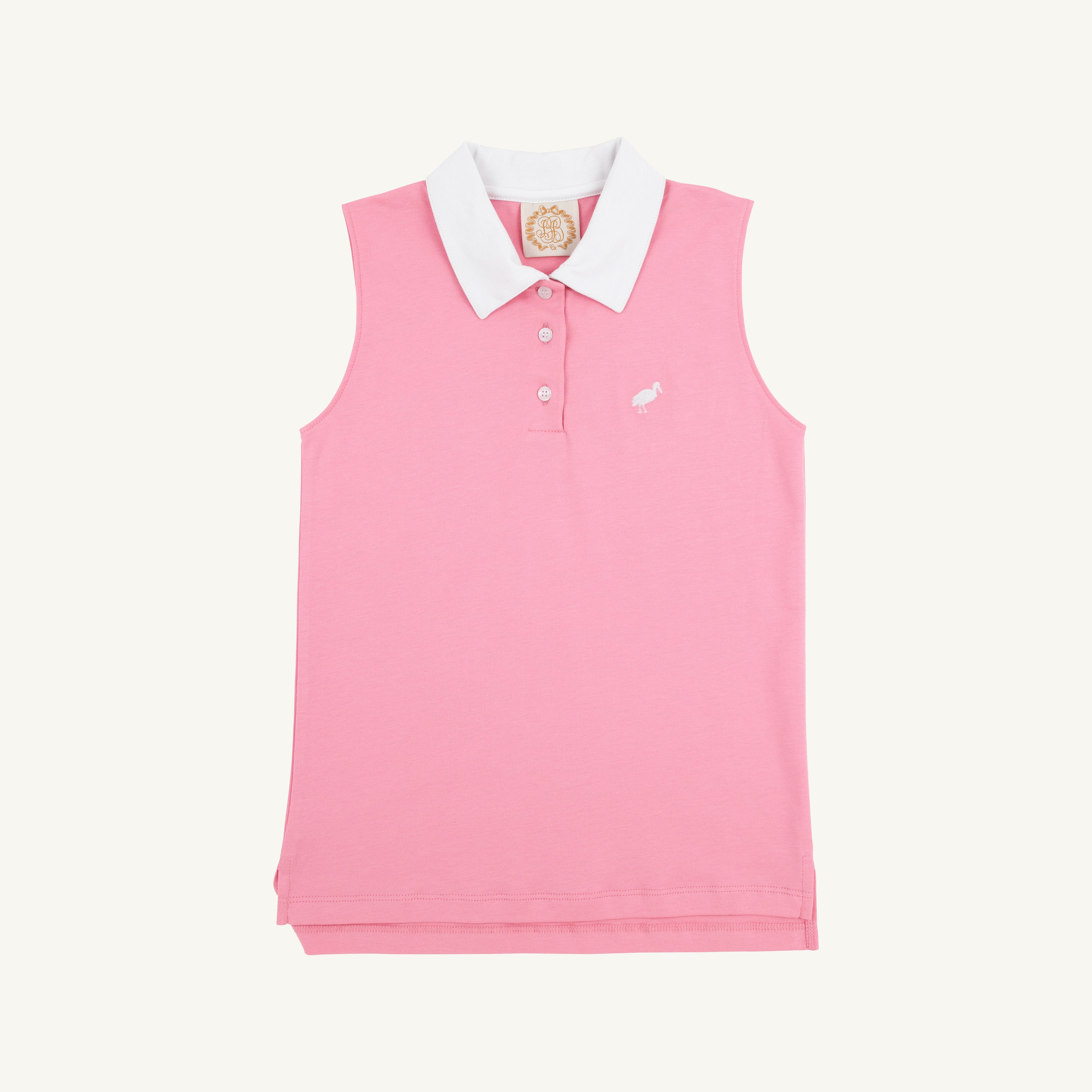 Paige's Proper Polo - Hamptons Hot Pink with Worth Avenue White