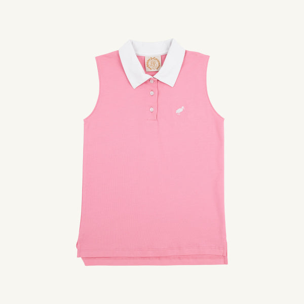 Paige's Proper Polo - Hamptons Hot Pink with Worth Avenue White
