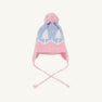 Parrish Pom Pom Hat - Beale Street Blue and Hamptons Hot Pink with Trees