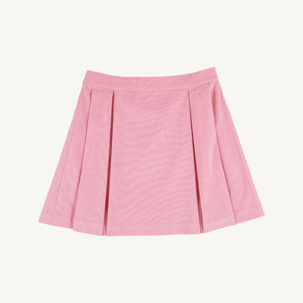 Parson Pleated Skirt (Corduroy) - Sandpearl Pink