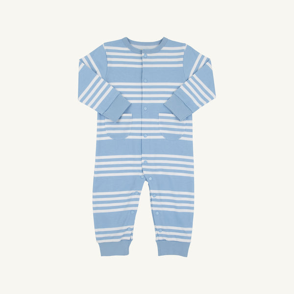 Paxton Playsuit - Saddle Ridge Stripe (Sarasota Sky)