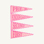 Picture Perfect Pennants - Romany Rose with Palm Beach Pink