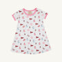 Alabama Polly Play Dress - Sweet Home Honey with Hamptons Hot Pink