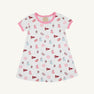 Alabama Polly Play Dress - Sweet Home Honey with Hamptons Hot Pink