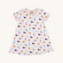 Clemson Polly Play Dress - Tiger Triumph with Palm Beach Pink