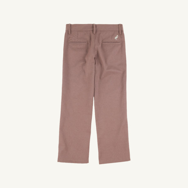 Prep School Pants - Gray Bay Brown with Keeneland Khaki Stork