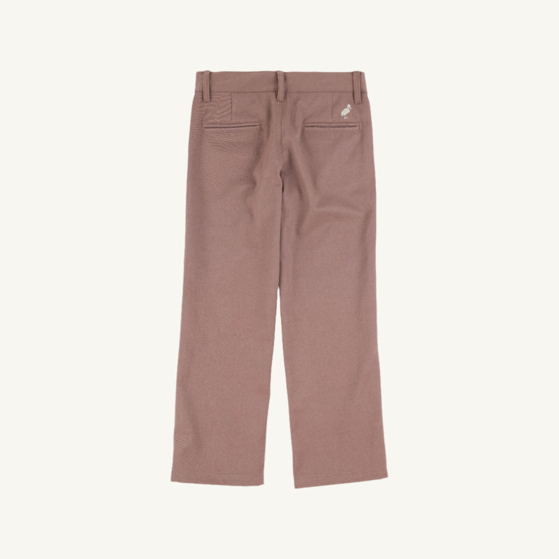 Prep School Pants - Gray Bay Brown with Keeneland Khaki Stork