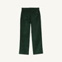 The Beaufort Bonnet Company Prep School Pants in Grier Green corduroy with Gray Bay Brown Stork, shown from the back against a white background, feature two rear pockets and a classic straight-leg cut—an essential addition to any boy’s fall wardrobe.